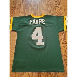Reebok Brett Favre Green Bay Packers Jersey Youth Size Large 14-16 Football Boys